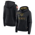 Davalo C.Bears Black Salute to Service Pullover Hoodies Limited Blank Player Stitched Jerseys