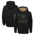 Davalo C.Bears Black Salute to Service Pullover Hoodies Limited Home Blank Player Stitched Jerseys