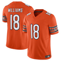 Davalo C.Bears #18 Caleb Williams Orange Vapor F.U.S.E. Limited Jersey Player Stitched Jerseys