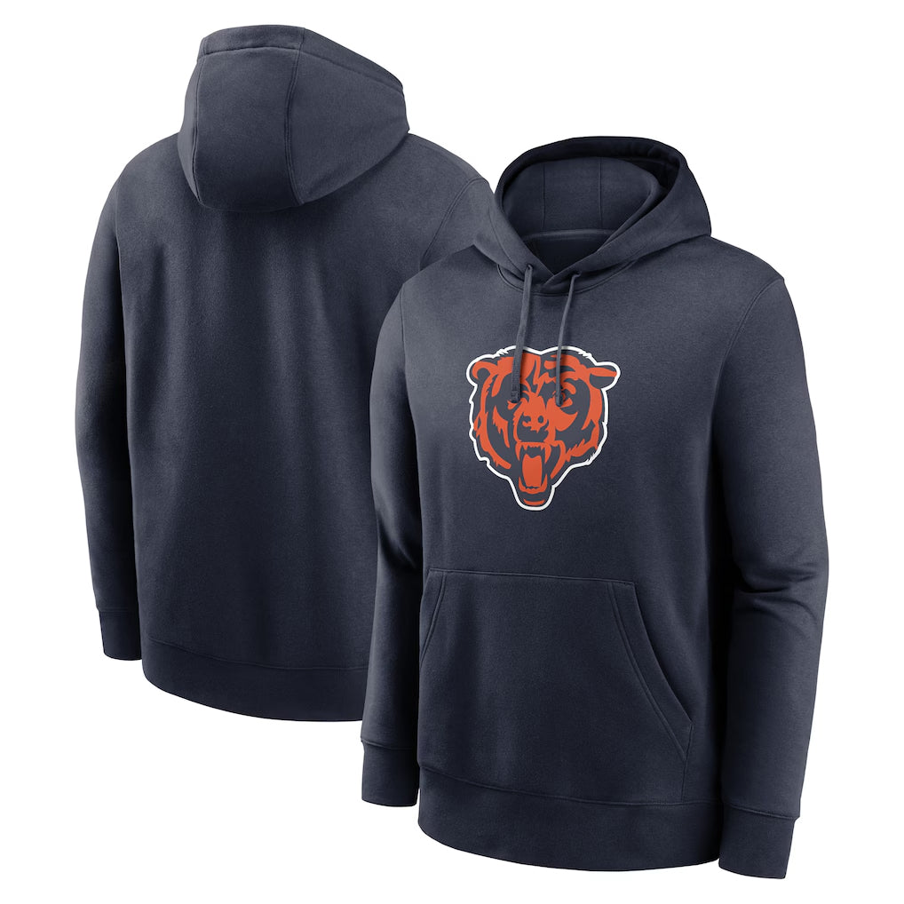 Davalo C.Bears Navy Salute to Service Pullover Hoodies Limited Blank Player Stitched Jerseys