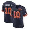 Davalo C.Bears #10 Luther Burden III Navy 2026 Rivalries Collection Game Stitched Jerseys