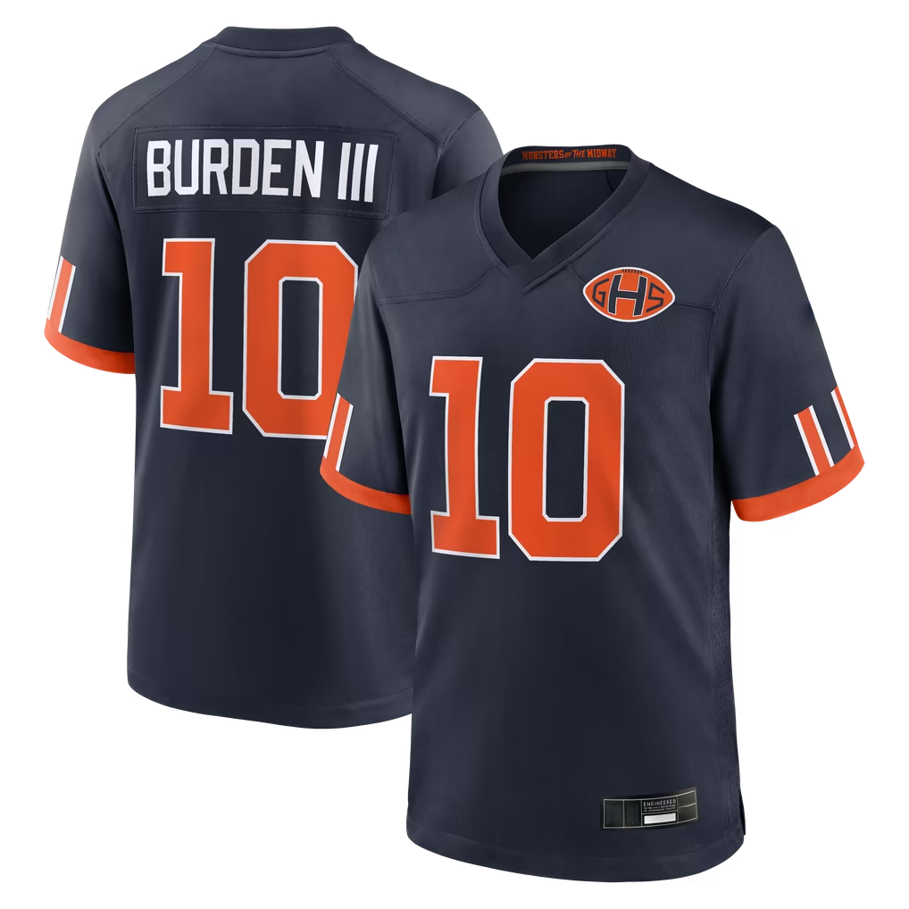Davalo C.Bears #10 Luther Burden III Navy 2026 Rivalries Collection Game Stitched Jerseys