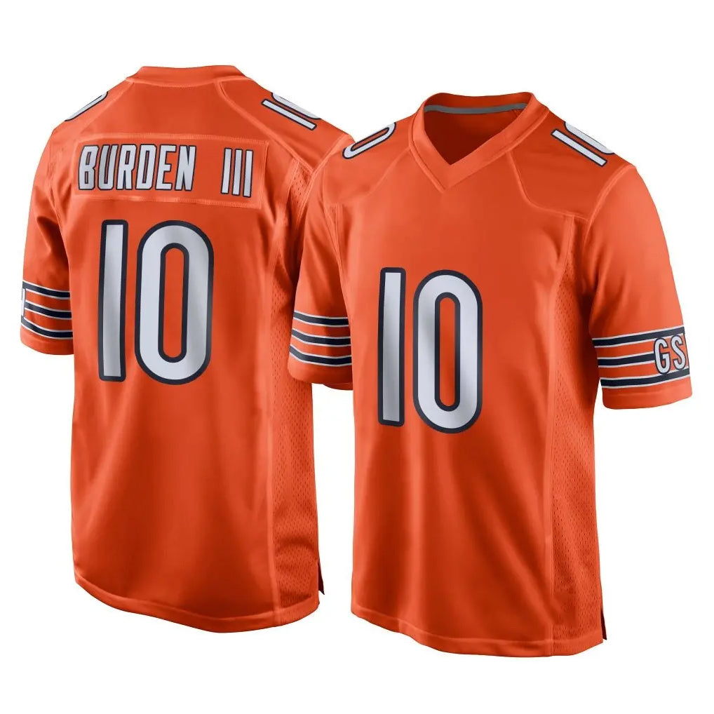 Davalo C.Bears #10 Luther Burden III Player Orange Home Game Stitched Jerseys