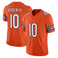 Davalo C.Bears #10 Luther Burden III Player Orange Vapor F.U.S.E. Limited Home Game Stitched Jerseys