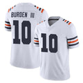 Davalo C.Bears #10 Luther Burden III Player White Classic Vapor Limited Home Game Stitched Jerseys