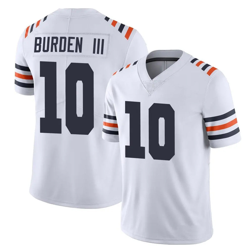 Davalo C.Bears #10 Luther Burden III Player White Classic Vapor Limited Home Game Stitched Jerseys