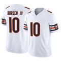 Davalo C.Bears #10 Luther Burden III Player White Vapor F.U.S.E. Limited Home Game Stitched Jerseys