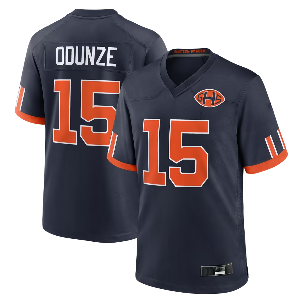 Davalo C.Bears #15 Rome Odunze Navy 2026 Rivalries Collection Game Stitched Jerseys