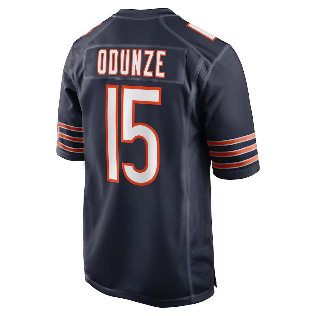 Davalo C.Bears #15 Rome Odunze Player Navy Home Game Stitched Jerseys