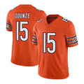 Davalo C.Bears #15 Rome Odunze Player Orange Vapor F.U.S.E. Limited Home Game Stitched Jerseys