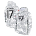 Davalo C.Bears #17 Tyson Bagent Player Arctic Camo Salute to Service Pullover Hoodies Limited Stitched Jerseys