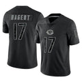 Davalo C.Bears #17 Tyson Bagent Player Black REFLECTIVE Limited Game Stitched Jerseys