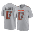 Davalo C.Bears #17 Tyson Bagent Player Gray Atmosphere Fashion Game Stitched Jerseys