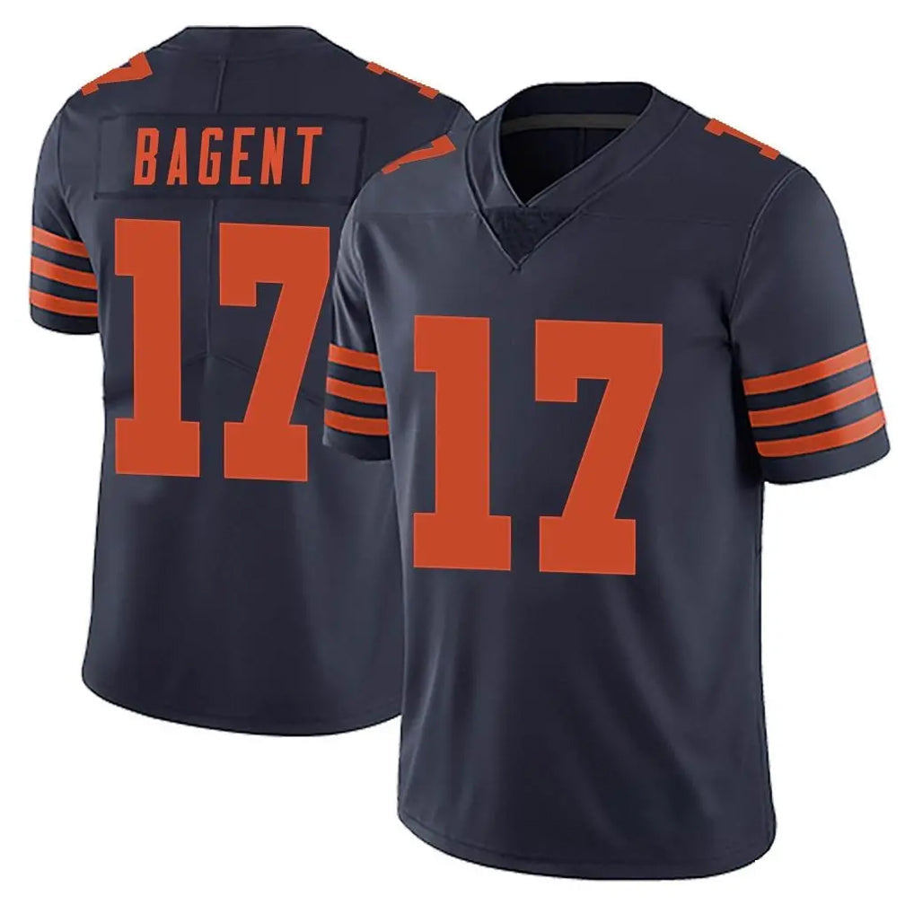 Davalo C.Bears #17 Tyson Bagent Player Navy Blue Alternate Vapor Untouchable Limited Stitched Jerseys