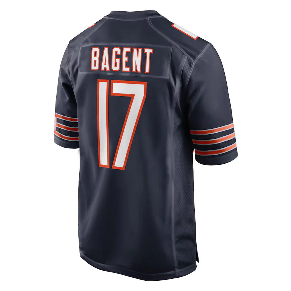 Davalo C.Bears #17 Tyson Bagent Player Navy Home Game Stitched Jerseys