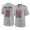 Davalo C.Bears #18 Caleb Williams Player Gray Atmosphere Fashion Game Stitched Jerseys