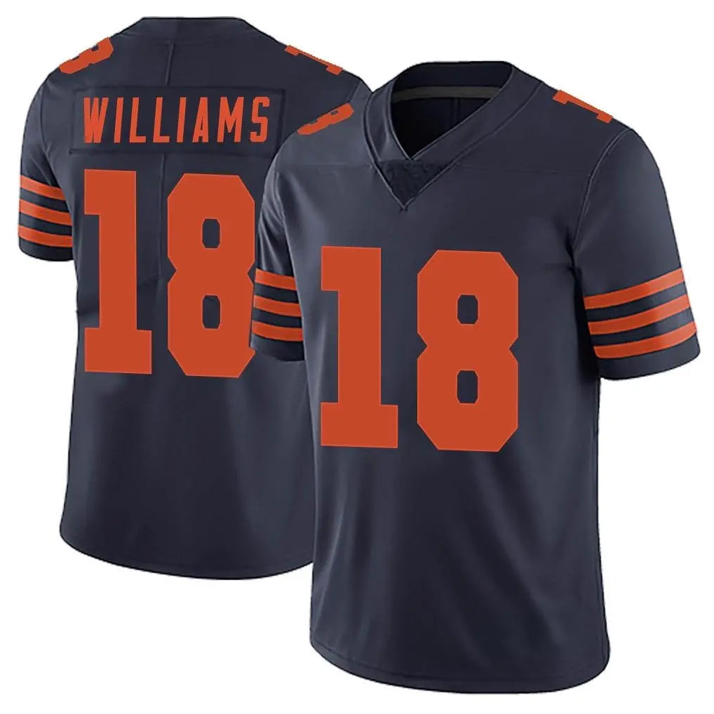 Davalo C.Bears #18 Caleb Williams Player Navy Blue Alternate Vapor Untouchable Limited Stitched Jerseys