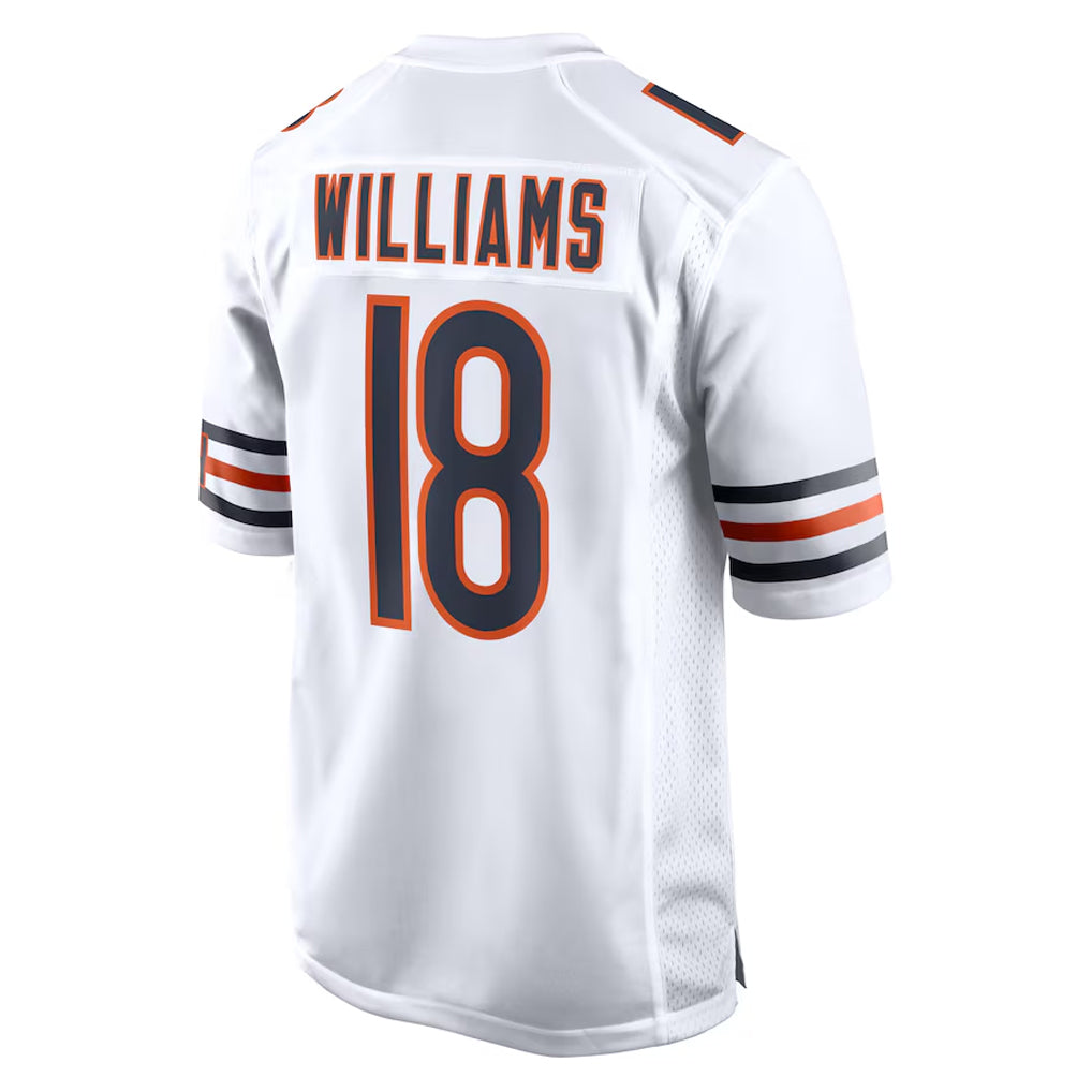 Davalo C.Bears #18 Caleb Williams Player White Home Game Stitched Jerseys