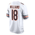 Davalo C.Bears #18 Caleb Williams Player White Home Game Stitched Jerseys
