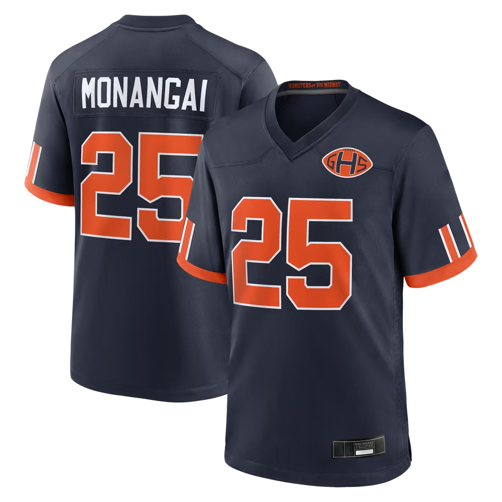 Davalo C.Bears #25 Kyle Monangai Navy 2026 Rivalries Collection Game Stitched Jerseys