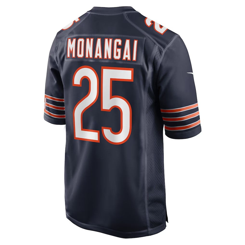 Davalo C.Bears #25 Kyle Monangai Navy Team Game Stitched Jerseys