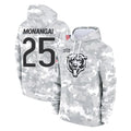 Davalo C.Bears #25 Kyle Monangai Player Arctic Camo Salute to Service Pullover Hoodies Limited Stitched Jerseys
