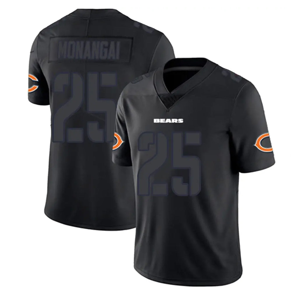 Davalo C.Bears #25 Kyle Monangai Player Black Impact Limited Game Stitched Jerseys