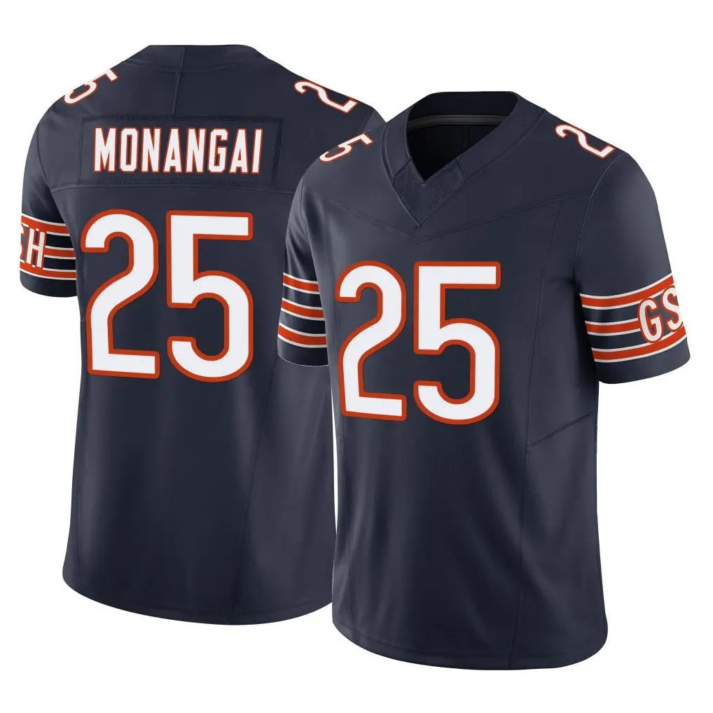 Davalo C.Bears #25 Kyle Monangai Player Navy Vapor F.U.S.E. Limited Home Game Stitched Jerseys