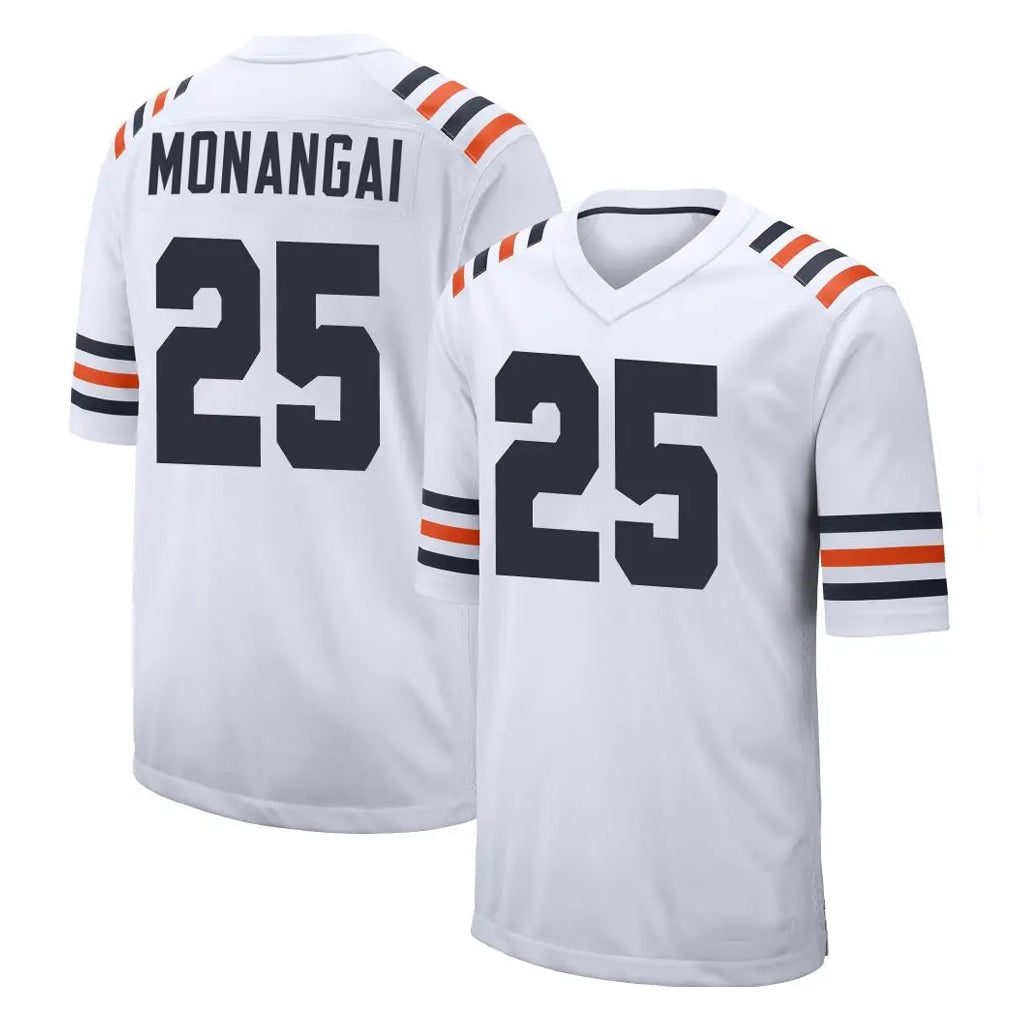 Davalo C.Bears #25 Kyle Monangai Player White Classic Home Game Stitched Jerseys