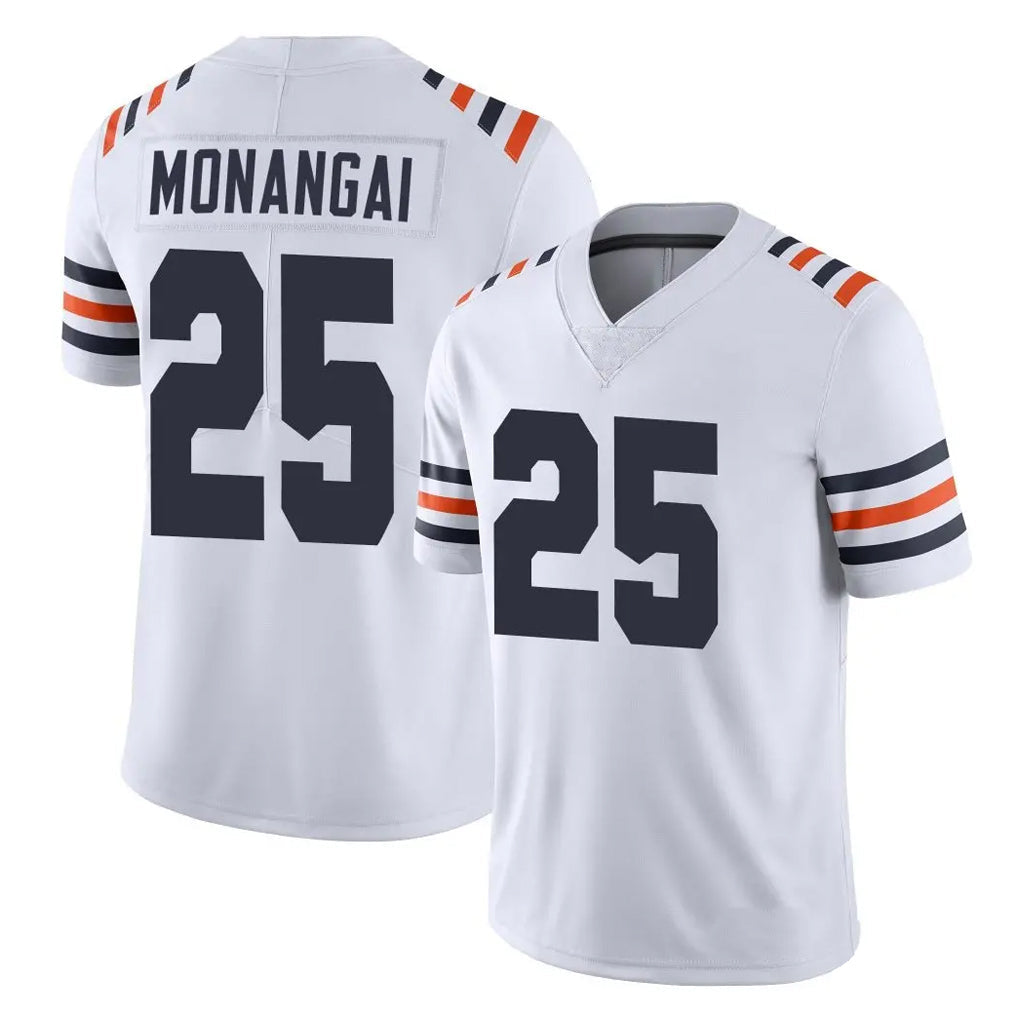 Davalo C.Bears #25 Kyle Monangai Player White Classic Vapor Limited Home Game Stitched Jerseys