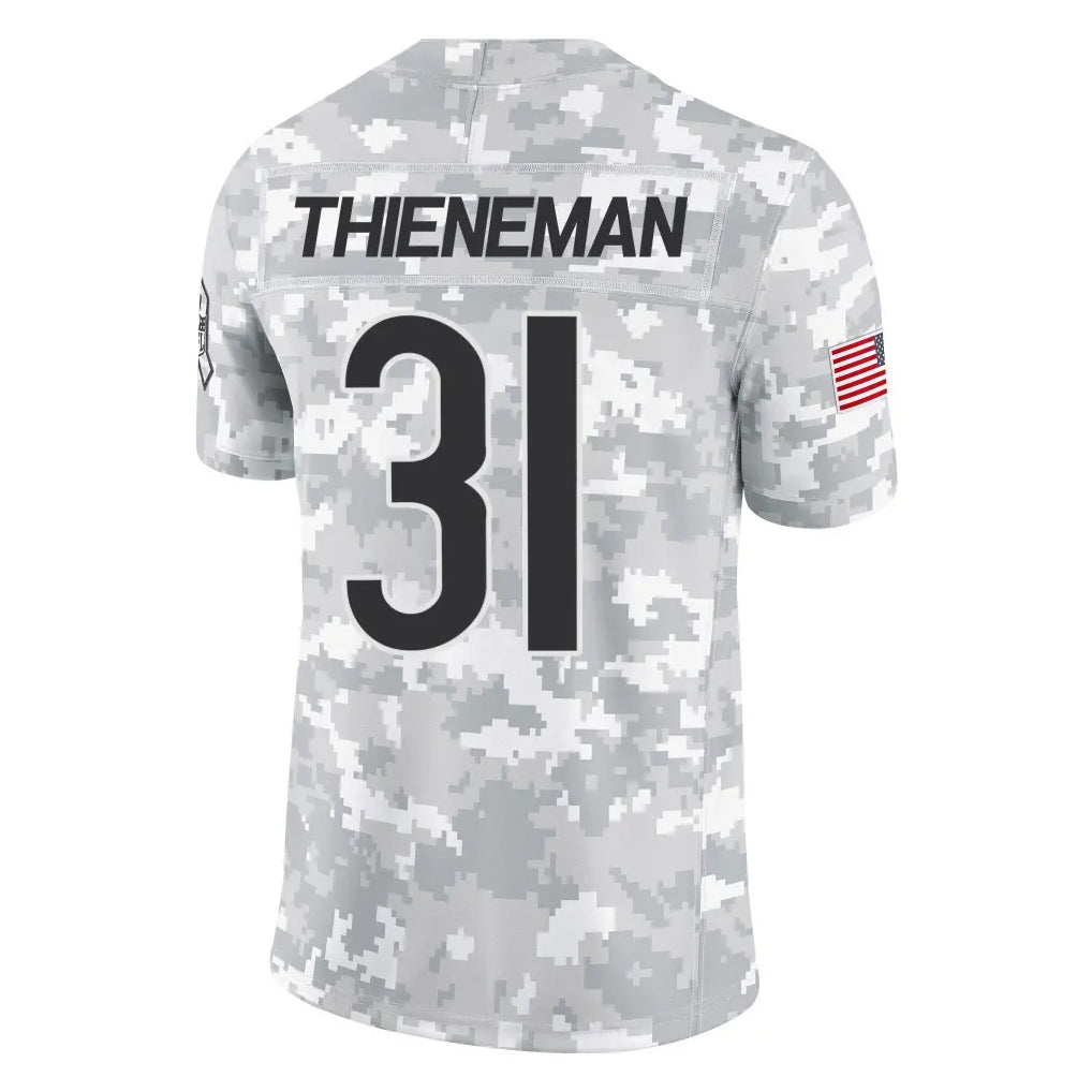 Davalo C.Bears #31 Dillon Thieneman Player Arctic Camo Salute to Service Limited Stitched Jerseys