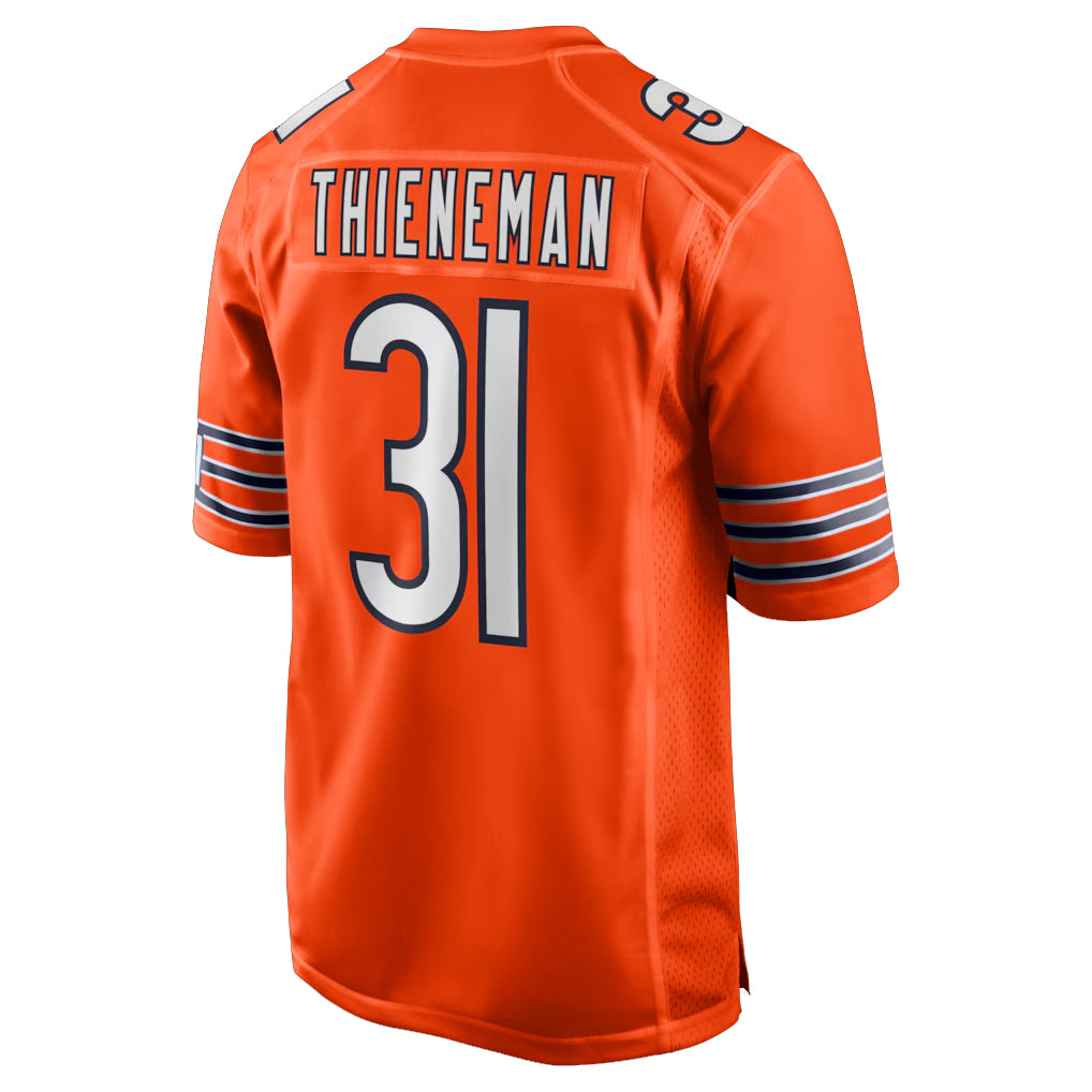 Davalo C.Bears #31 Dillon Thieneman Player Orange Home Game Stitched Jerseys