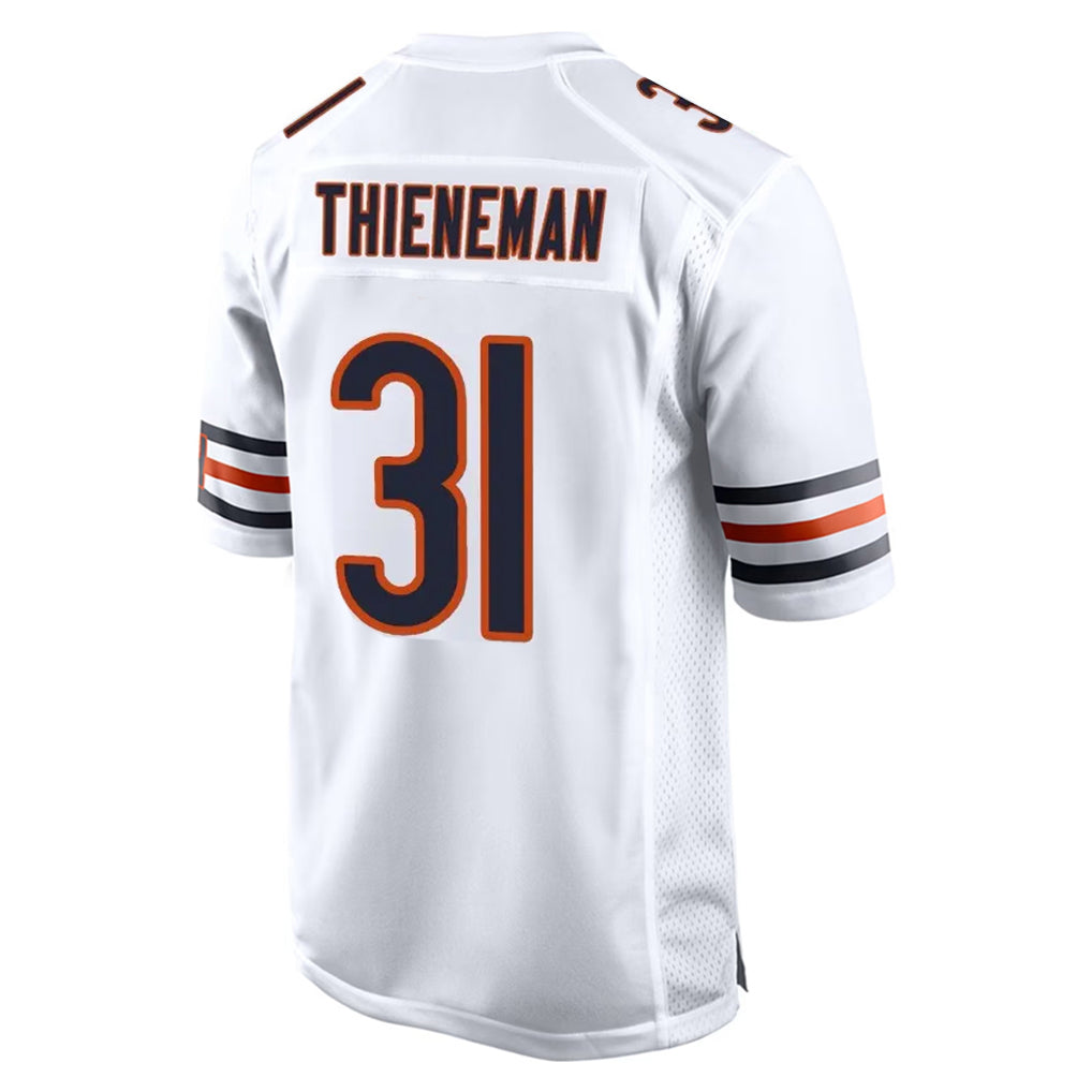 Davalo C.Bears #31 Dillon Thieneman Player White Home Game Stitched Jerseys