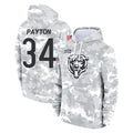 Davalo C.Bears #34 Walter Payton Player Arctic Camo Salute to Service Pullover Hoodies Limited Stitched Jerseys