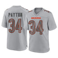 Davalo C.Bears #34 Walter Payton Player Gray Atmosphere Fashion Game Stitched Jerseys