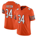 Davalo C.Bears #34 Walter Payton Player Orange Vapor F.U.S.E. Limited Home Game Stitched Jerseys