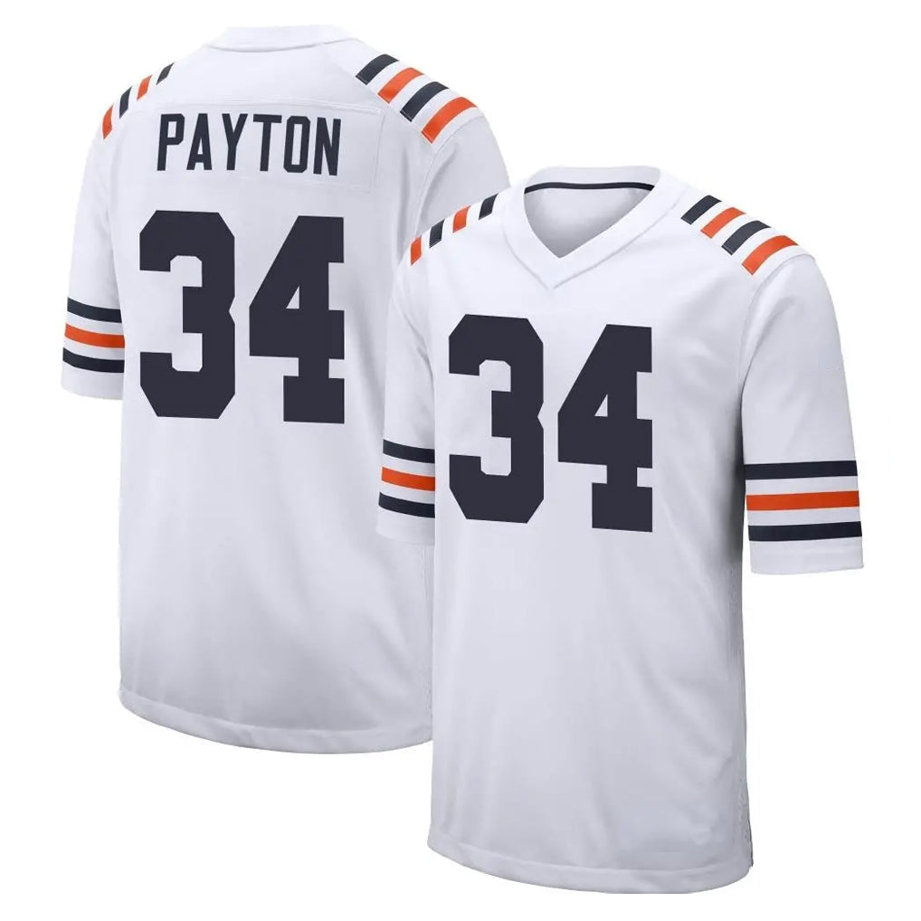 Davalo C.Bears #34 Walter Payton Player White Classic Home Game Stitched Jerseys
