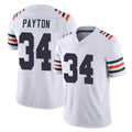 Davalo C.Bears #34 Walter Payton Player White Classic Vapor Limited Home Game Stitched Jerseys