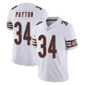 Davalo C.Bears #34 Walter Payton Player White Vapor Untouchable Limited Home Game Stitched Jerseys