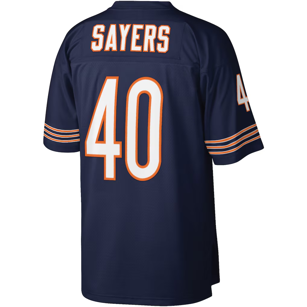 Davalo C.Bears #40 Gale Sayers Mitchell & Ness Navy Legacy Replica Jersey