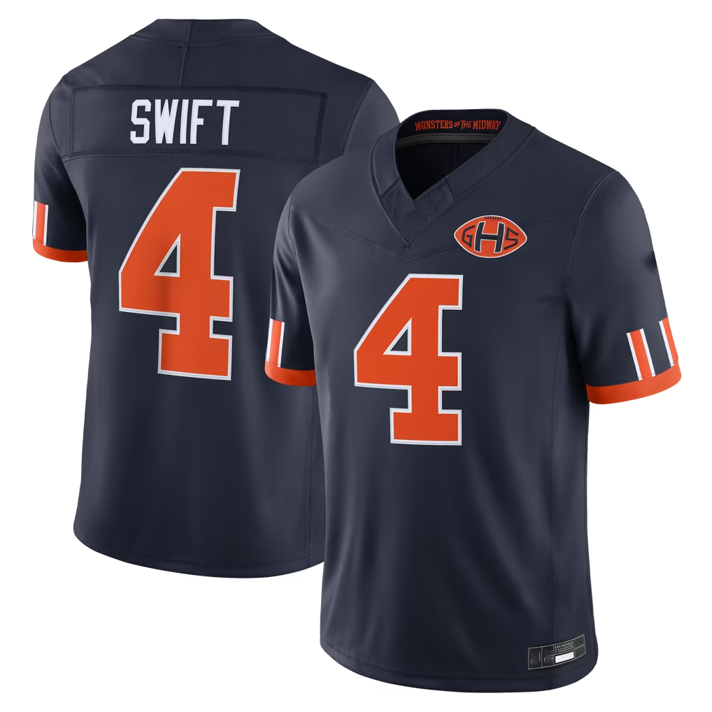 Davalo C.Bears #4 D'Andre Swift Navy 2026 Rivalries Collection Limited Stitched Jerseys