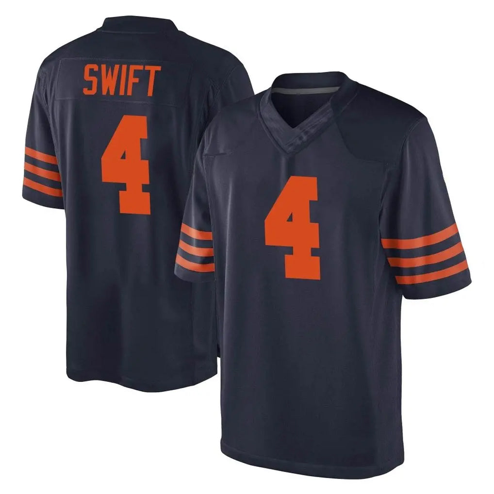 Davalo C.Bears #4 D'Andre Swift Player Navy Blue Alternate Game Stitched Jerseys
