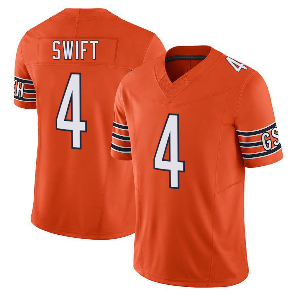Davalo C.Bears #4 D'Andre Swift Player Orange Vapor F.U.S.E. Limited Home Game Stitched Jerseys