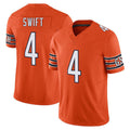 Davalo C.Bears #4 D'Andre Swift Player Orange Vapor F.U.S.E. Limited Home Game Stitched Jerseys