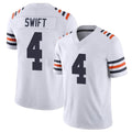 Davalo C.Bears #4 D'Andre Swift Player White Classic Vapor Limited Home Game Stitched Jerseys
