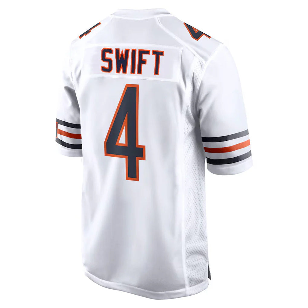 Davalo C.Bears #4 D'Andre Swift Player White Home Game Stitched Jerseys