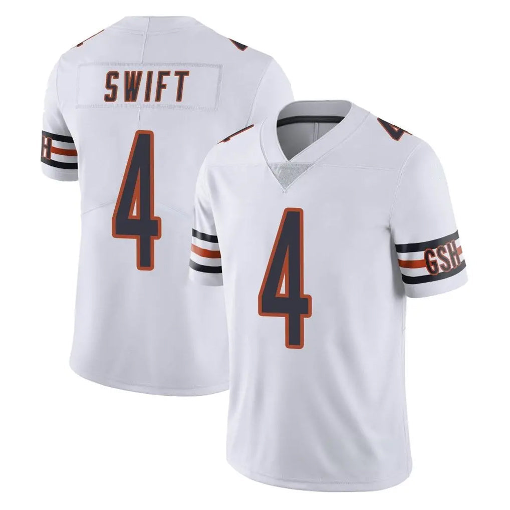 Davalo C.Bears #4 D'Andre Swift Player White Vapor Untouchable Limited Home Game Stitched Jerseys