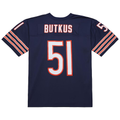Davalo C.Bears #51 Dick Butkus Mitchell & Ness Navy Legacy Replica Stitched Puhic Jersey