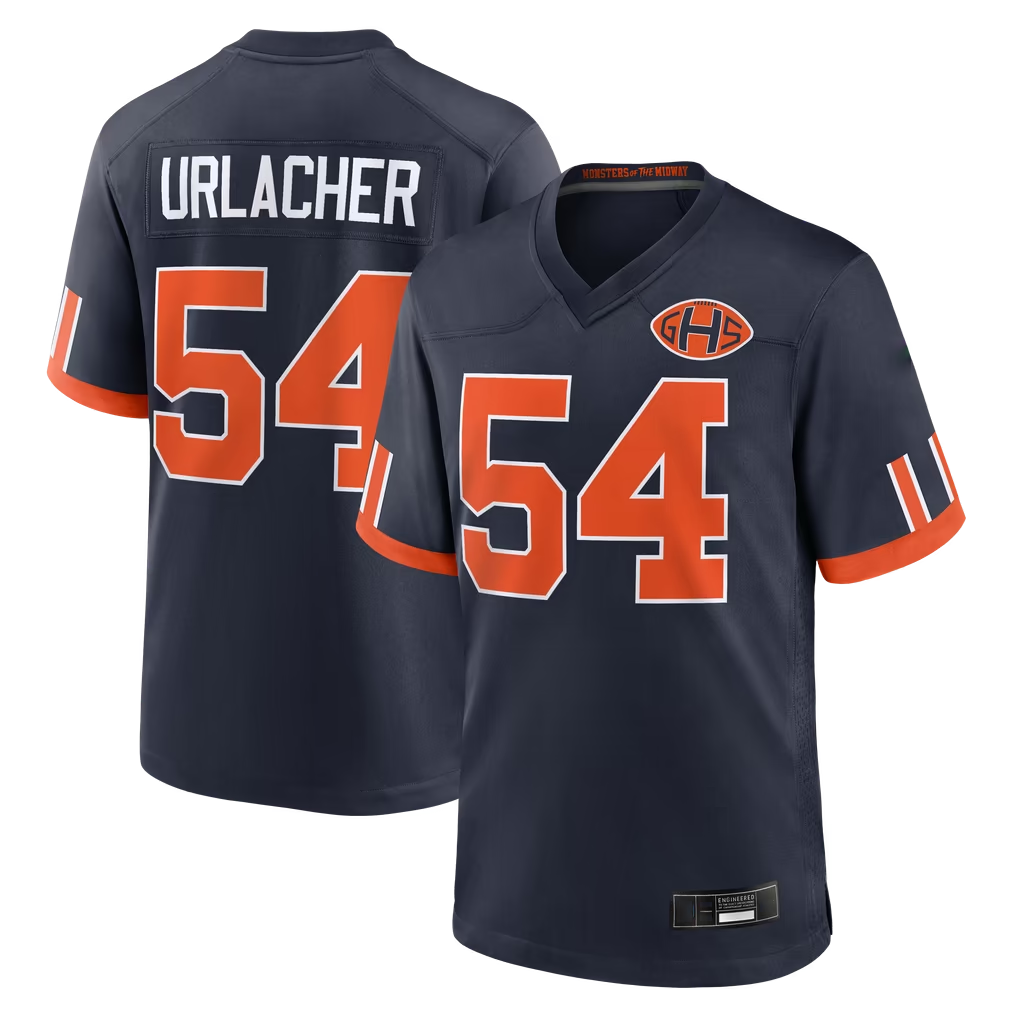 Davalo C.Bears #54 Brian Urlacher Navy 2026 Rivalries Collection Game Stitched Jerseys