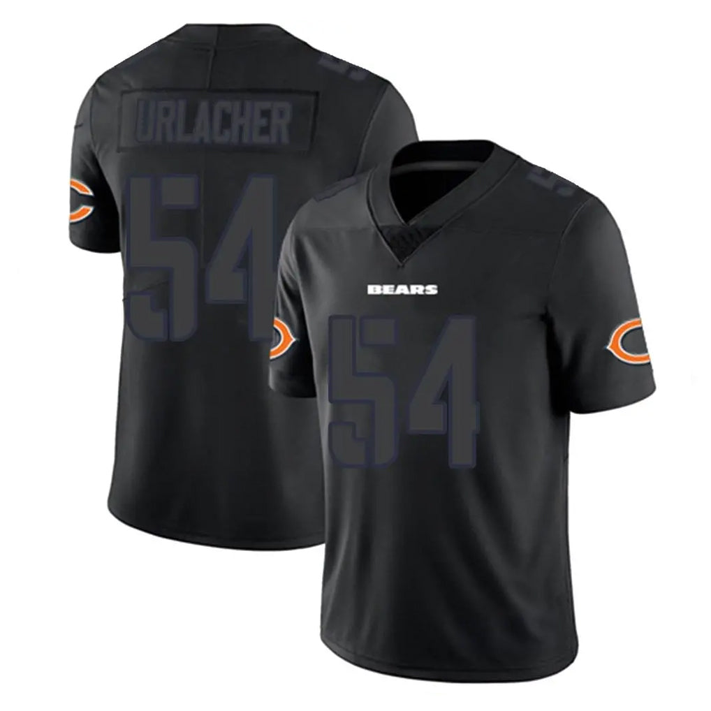 Davalo C.Bears #54 Brian Urlacher Player Black Impact Limited Game Stitched Jerseys